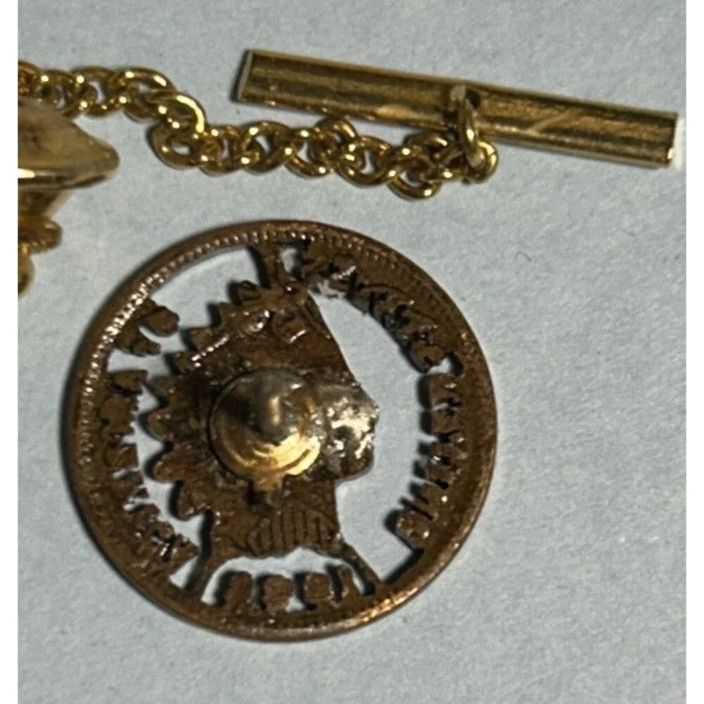 1906 Indian Head Penny -One Cent Cutout tie tack Jewelry